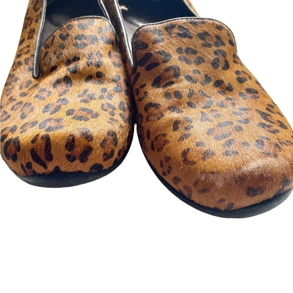 Dansko Olivia Calf Hair Leopard Print Shoes Size 39 - Picture 4 of 12